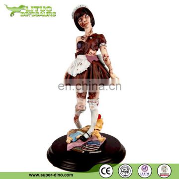 FRP Zombie Girl Life Size Statue for Sale