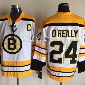Boston Bruins #24 O\'Reilly Throwback White Jersey