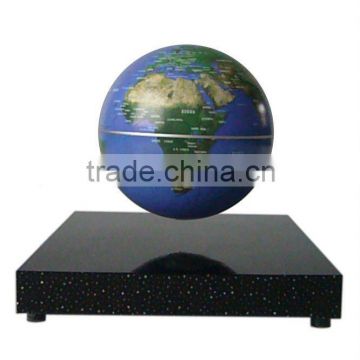 magnetic floating 4" globe with wooden base