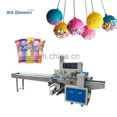 Horizontal pillow and lollipop bag packing machine auto candy packing machine pillow