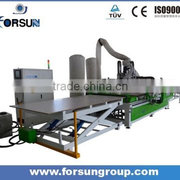 Auto loading and unloading system cnc router/automatic tool change cnc router