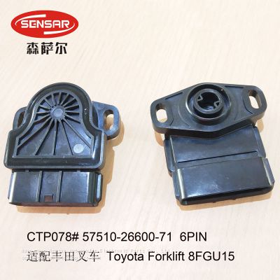 Toyota Forklift 8FGU15 Parts Throttle Position Sensor 57510-26600-71 6PIN