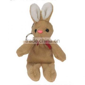 plush stuffed rabbit keychain , plush keychain rabbit, plush rabbit keychain