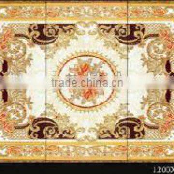 Polished decorative floor tile, Big size carpet floor tile, glazed floor tile 1200*1800mm