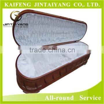 Wooden funeral cheapest coffins made in China