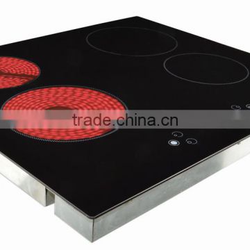 Touch control Induction cooker and radiant cooker combination