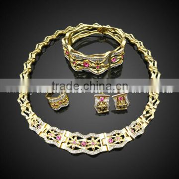 dubai gold jewelry set /wedding jewellery designs jewelry set 2015