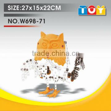 Best quality DIY metal educational toy owl design with all test report