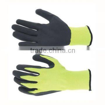 High quality sandy latex palm coated glove