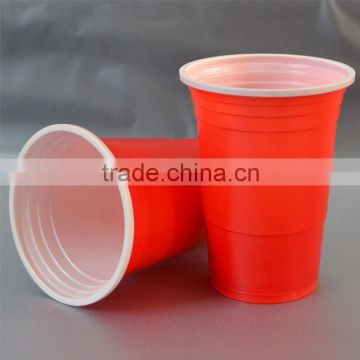 16oz red disposable cup for beer , beer pong cup