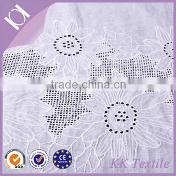 high quality white cotton large flower lace designs salwar kameez