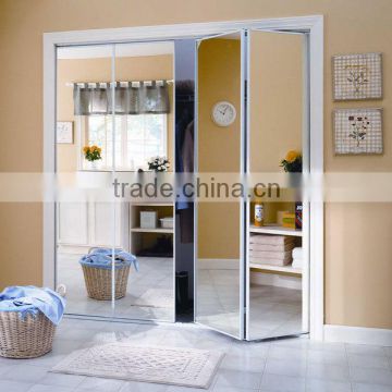 Safety backing available float glass mirror closet doors