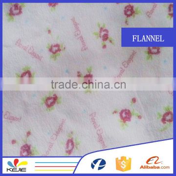 Factory Stock Cute Pattern Printed Cotton Flannel Fabric For Kids Pajamas