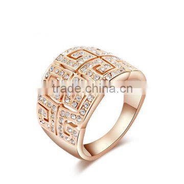 IN Stock Wholesale Gemstone Luxury Handmade Brand Women Metal Ring SKD0377