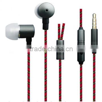 in ear metallic moblie phone earphone for earphone with mc /MP3