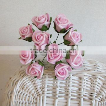 miniture flowers artificial for gift packing PE artificial flowers
