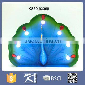 Hot Sale!!! Beautiful peacock with led light wholesale