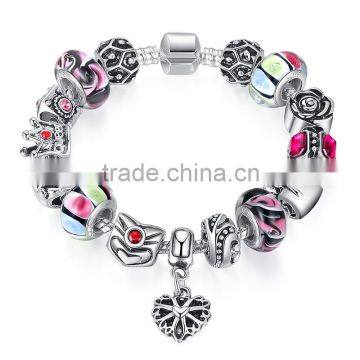 2016 Glass beads popular jewelry bracelet