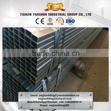 Q195 Square Welded Galvanized Steel Pipe Tube Manufacturer 40*60mm