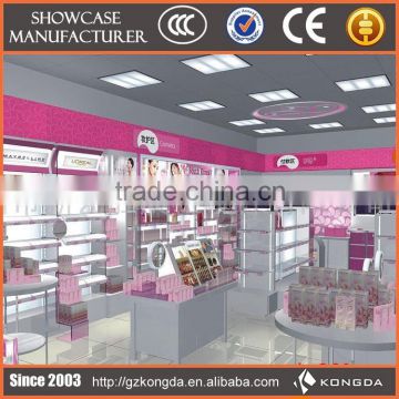 OEM manufacturers cosmetic counter display,perfume display showcase
