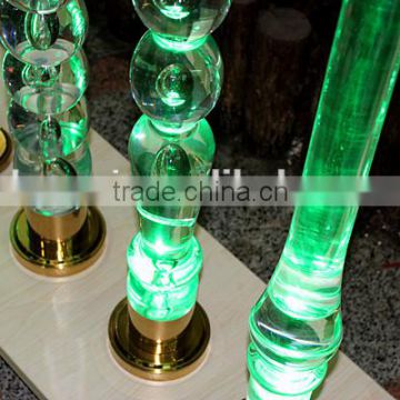 foshan factory hot sale modern design led crystal handrail acrylic handrail
