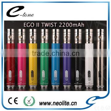 100% Original premium kit mini Ego II Twist 2200mah battery e cigarette ego ce4
