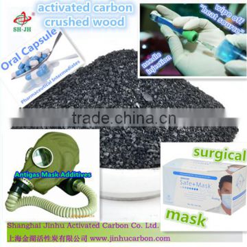 Wood based Activated Carbon pharmacy row materials large pores