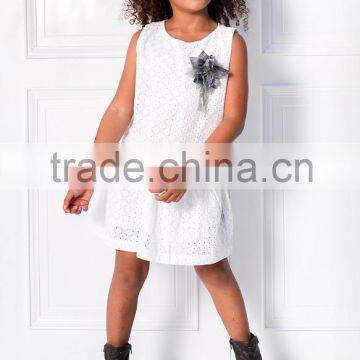 Girl Dress Kate White Kid Fashion