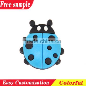 Vivid ladybug style PVC soft decoration
