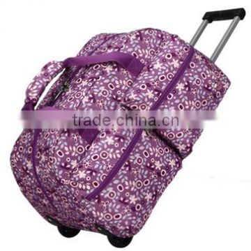 Alibaba portable foldable trolley bag with wheels