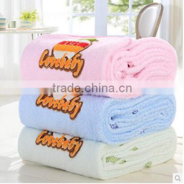 100%cotton soft beautiful Embroidery baby towel