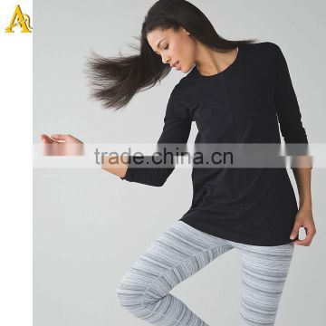 chinese garment factory long sleeve women cotton t shirt selling on alibaba.com in russian