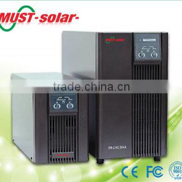 must solar 110/115/120VAC 220/230/240VAC high frequency online UPS 1000W/2000W/3000W with and without battery