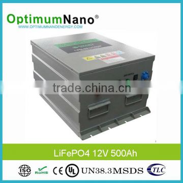 Deep Cycle 12V 500Ah LiFePO4 Battery for Solar System