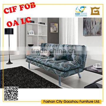 Latest European modern home furniture fabric sofa bed