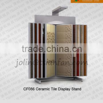 CF086 MDF wing rack for ceramics tiles / Ceramic tile display rack