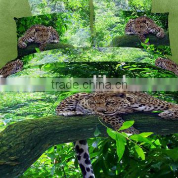 four six 3D animal reactive printing king size full size twin size queen size bedding set