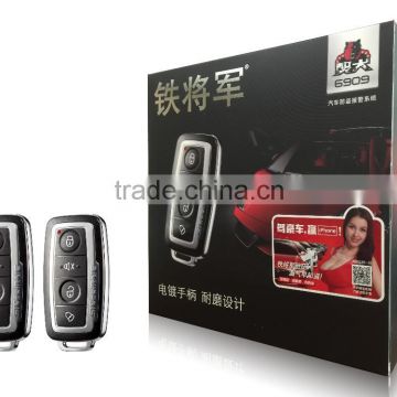 One way car alarm system with two remote control 6909