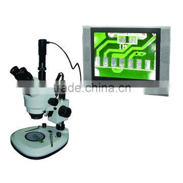 High definition 0.35MP VMA35P-TZ45 video trinocular stereo microscope