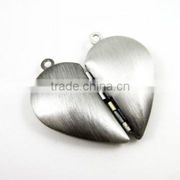 29mm brass antiqued silver vintage lover heart pairs photo locket pendant charm supplies 1133001