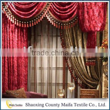 Most popular Shaoxing supplier Soft Fancy dining room curtains