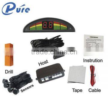 4 Car LED Reverse Parking Sensor with 0-2M Detective Distance and Beeper Alert