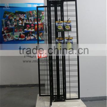 4-Face Floor Metal Rotating Spinner Display Stand for Hanging Items