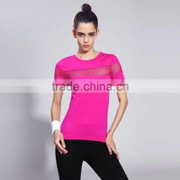 Women's sports quick drying short sleeved shirt