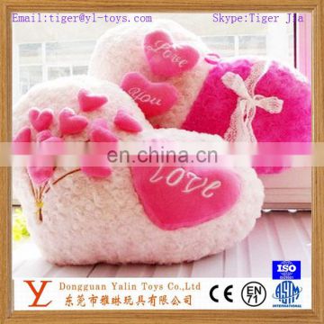 custom plush heart shaped a couple valentine's gift hug pillow toy for love