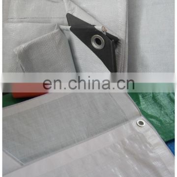 raw material waterproof white color 110g/m2 pe tarpaulin with uv treated directly factory