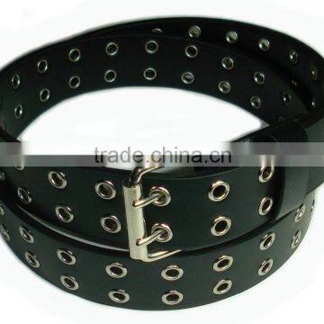 leather studded men belt