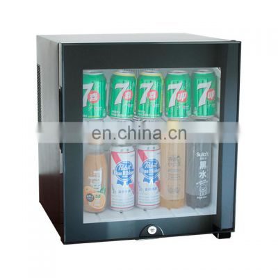 Honeyson top single glass door beverage hotel mini fridge