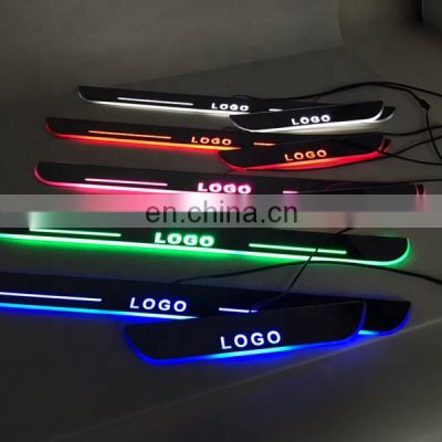 Led Door Sill Plate Strip Welcome Light Pathway Accessories for skoda vrs dynamic sequential style