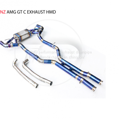 Titanium Alloy Exhaust Pipe Manifold Downpipe is Suitable for AMG GT GTC GTS GT50 Auto Modification Electronic Valve whatsapp008613189999301